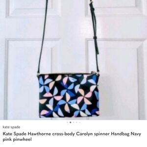 👋 FINAL MARKDOWN Kate Spade Hawthorne Lane Spinner Blue and Pink Crossbody Bag